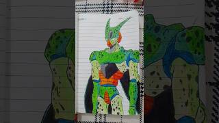 I made Goku vs Imperfect Cell drawing #dragonball #shorts