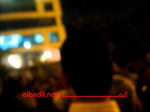 المتظاهرون فى التحرير يطردون صفوت حجازى