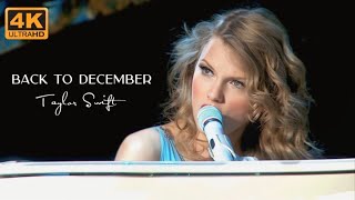 [4K] Taylor Swift - Back To December / Apologize / You're Not Sorry (Speak Now World Tour, 2011)