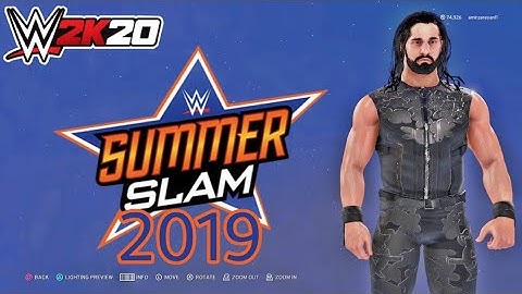 wwe 2k20 seth rollins custome attire summerslam 2019 (easy make).