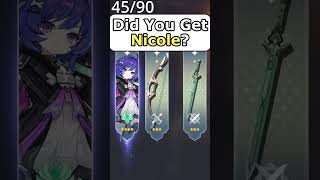 THIS Happened with my NICOLE Pulls 😱 | Genshin Impact v6.6: Nicole's Banner #shorts