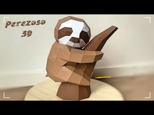  PEREZOSO PAPECRAFT - 3D Sloth - DIY de Papel By AskCreative