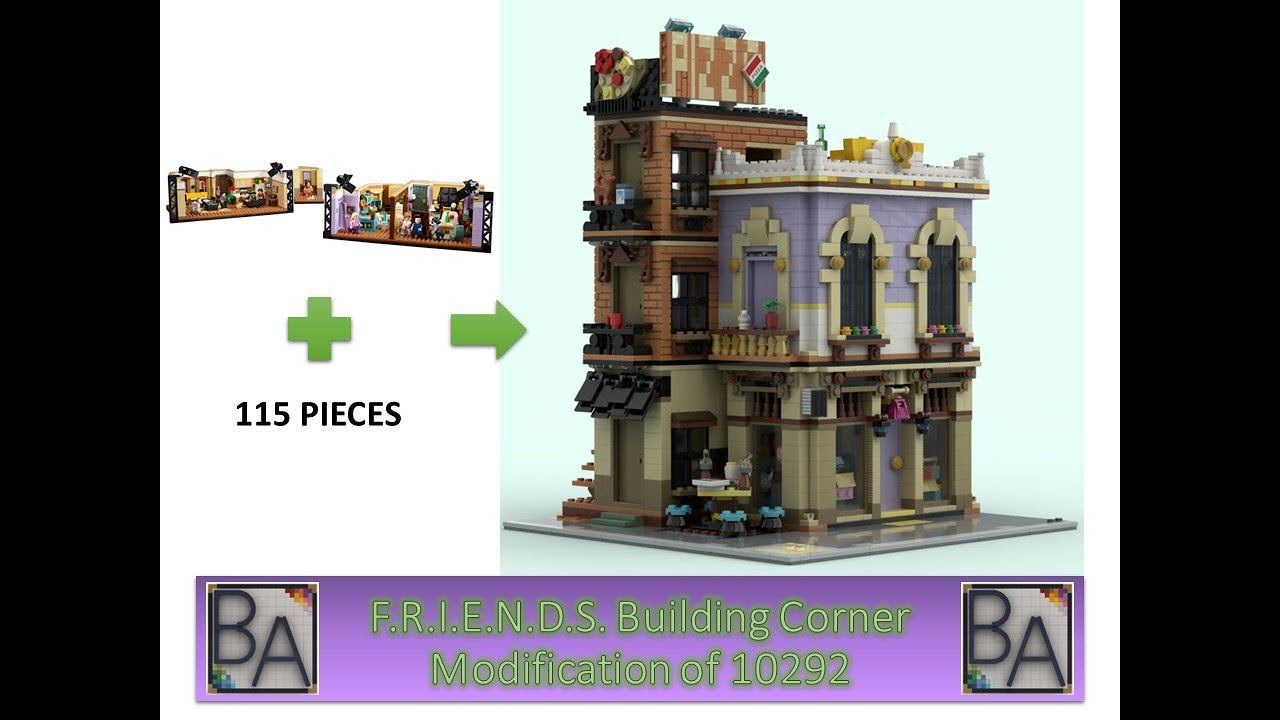 LEGO MOC Friends Business Corner - Modification of Set 10292
