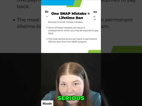 One SNAP Mistake Lifetime Ban