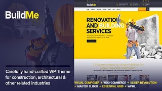 BuildMe - Construction & Architectural WP Theme Free Download