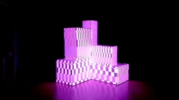 video mapping on cubes