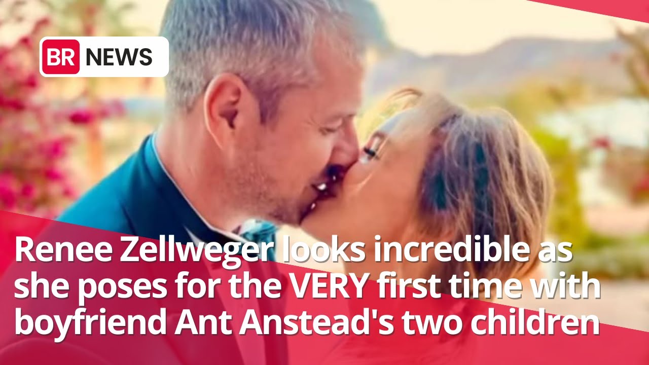 Renee Zellweger poses for first time with Ant Anstead's 2 children