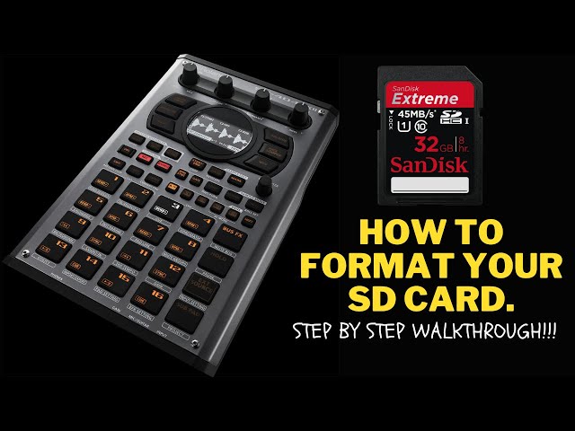 How to properly format the SD card for SP-404 MK II