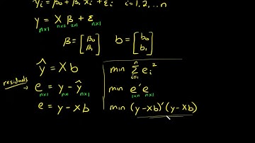 Least Square Estimators Development using Matrices