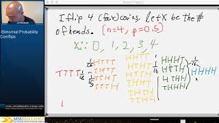 STAT 216 - Binomial pt2 coin flips.