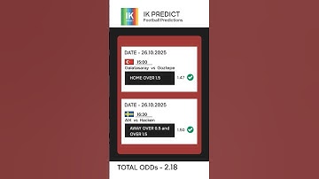 Football Predictions Today 26-10-2025 Soccer Predictions Today | Betting Tips, High odds tips