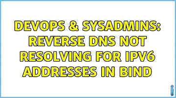 DevOps & SysAdmins: Reverse DNS not resolving for IPv6 addresses in BIND