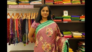 Tussar Silk Sarees | Parijat Collections Tussar Silk Sarees | Parijat Collections