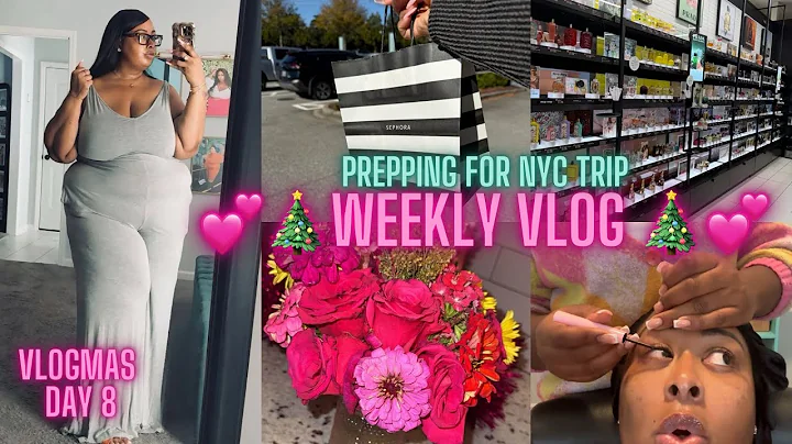 💕🎄 Vlogmas Day 8 🎄💕 Weekly Vlog | New York Trip Prep, Girly Shopping Hauls + Christmas Shopping
