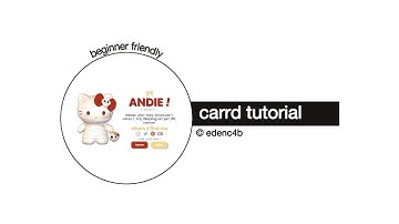 simple interactive carrd tutorial #1 — © edenc4b [NON-PRO]