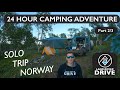 24 Hour SOLO CAMPING ADVENTURE Part 2 - Land Rover Drive - Ålen to Tydal