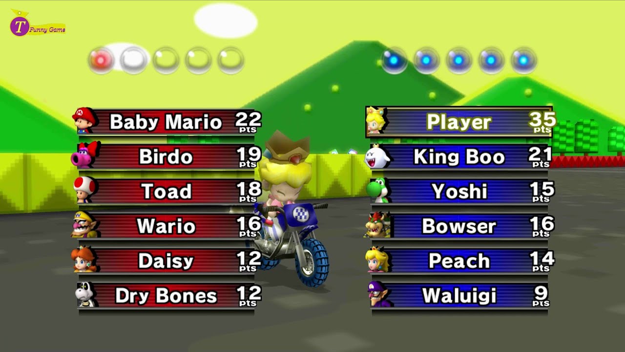 Mario Kart Wii Balloon Battle (Baby Peach GamePlay)