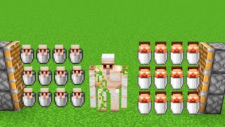 iron golem buckets+ iron golem + herobrine buckets = ???