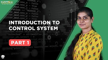 Introduction to control system | Part 1