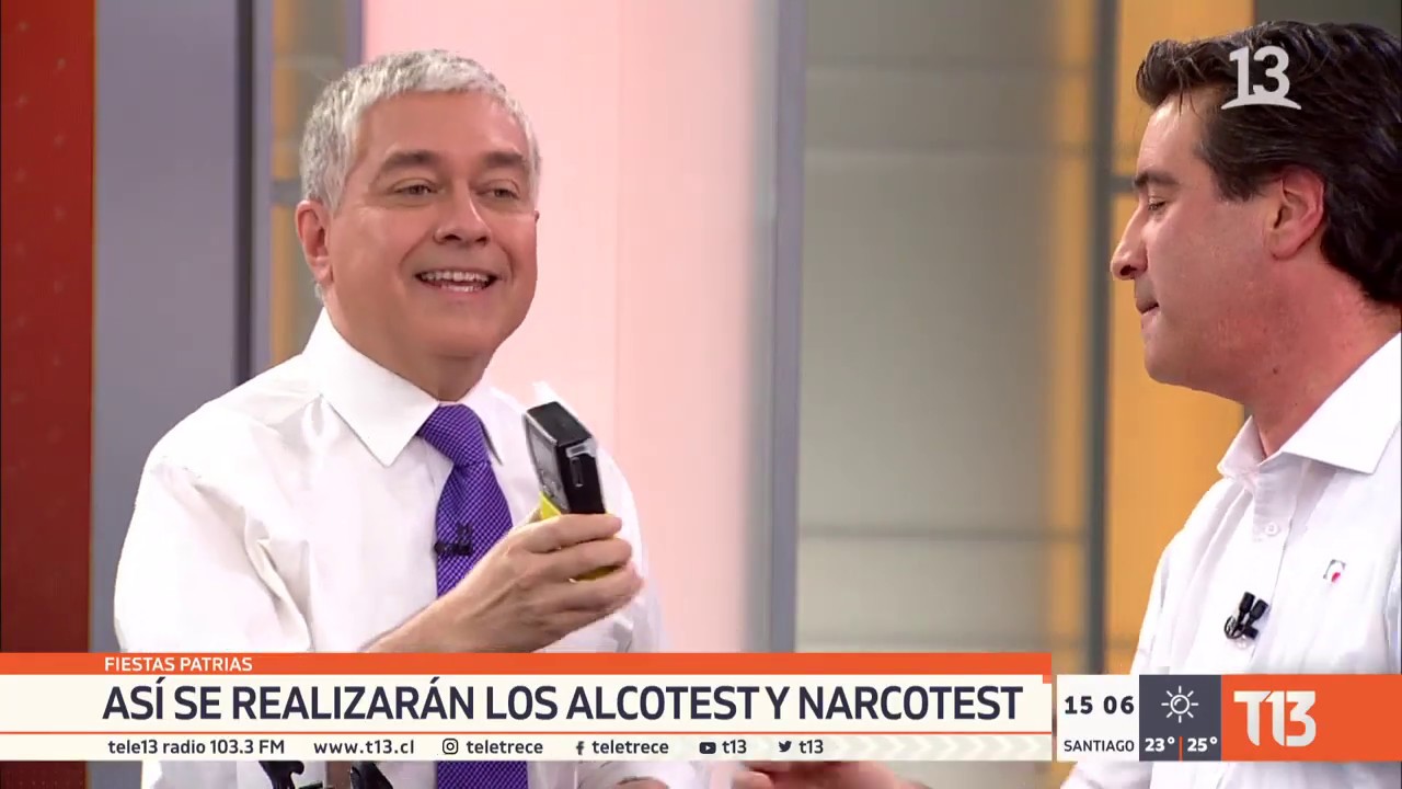 Así se realizan los alcotest y narcotest