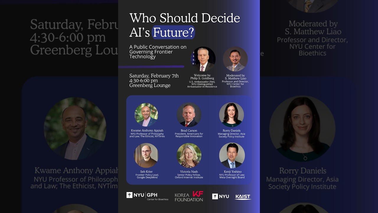 Who Should Decide AI's Future? A Public Conversation on Governing Frontier Technology