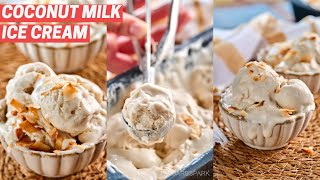 Easy 4-Ingredient Coconut Milk Ice Cream (No Ice Cream Maker!)