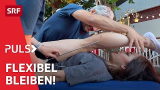 Verspannt & unbeweglich? - Stärkt die Muskeln! Nur Dehnen & Stretchen hält weniger fit | Puls | SRF