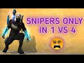 SNIPERS ONLY CHALLENGE IN SOLO VS SQUAD 😲 || BEST KNOCKDOWN IN SECONDS WITH BEST SNIPERS EVER 😷 !!!!