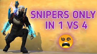 SNIPERS ONLY CHALLENGE IN SOLO VS SQUAD ? || BEST KNOCKDOWN IN SECONDS WITH BEST SNIPERS EVER ? 