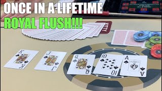 Once In a Lifetime ROYAL FLUSH!!! REVENGE w/KINGS Full 1st Hand! WILD HIGH STAKES! Poker Vlog Ep 205