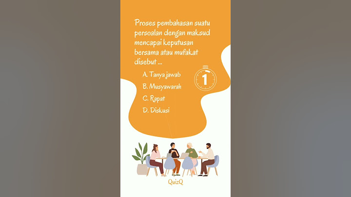 Untuk mencapai mufakat #shorts #pendidikan #kuis #pkn