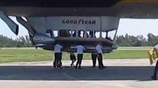 Gooyear Blimp, Close Up, Take Off