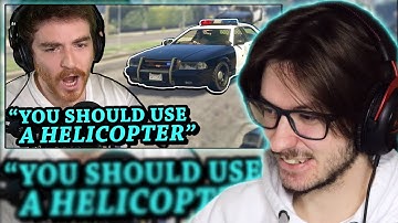 Daxellz Reacts to DougDoug GTA 5, but if I say "cop" then the cops try to kill me