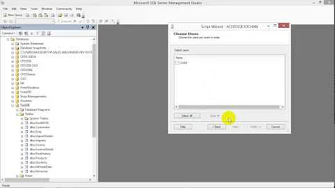 Generate Script in sql server 2008