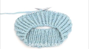 How to work knit 1 twisted, purl 1 (in the round) – Nordic knitting style