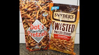 Dot’s Homestyle Pretzels & Snyder’s of Hanover Seasoned Twisted Pretzel Sticks Review Dot’s Homestyle Pretzels & Snyder’s of Hanover Seasoned Twisted Pretzel Sticks Review