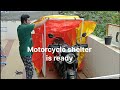 Home made motorcycle shelter #husqvarna #husqvarnamotorcycles  #husqvarnasvartpilen #svartpilen401