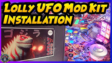 Godzilla Lolly UFO Mod Kit LIVE Installation Demo by Stumblor Pinball