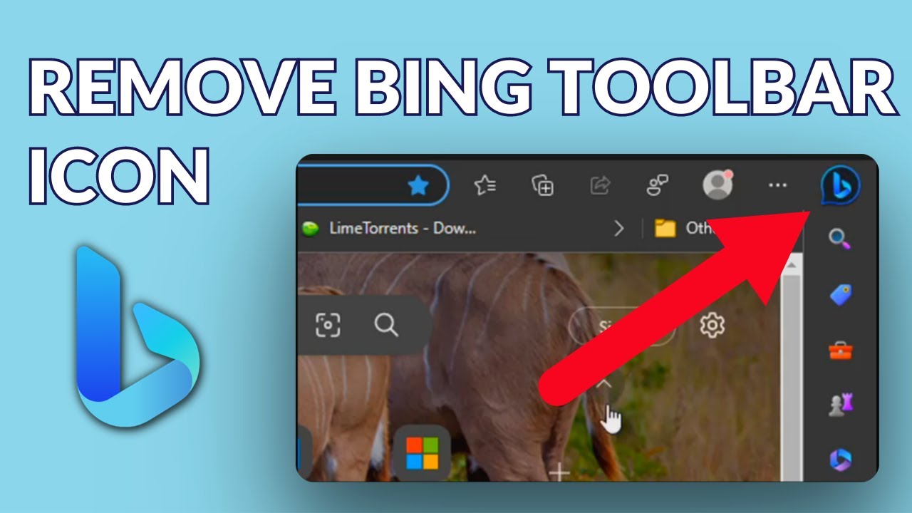 How To Remove Microsoft Edge s New Bing Toolbar Icon Remove Bing Chat