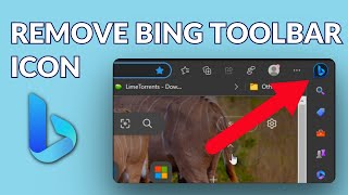 how to remove microsoft edge's new bing toolbar icon | remove bing chat “discover” button in edge