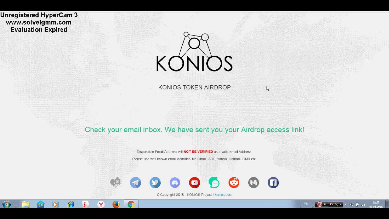 KONIOS - 1000 tokens БЕСПЛАТНО (Airdrop).