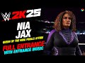 NIA JAX QUEEN OF THE RING WWE 2K25 ENTRANCE - #WWE2K25 NIA JAX ENTRANCE WITH MUSIC