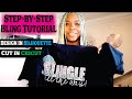 Bling shirt tutorial   ombre rhinestone design in silhouette studio  cricut  step by step