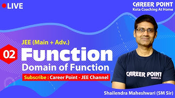 Function Video Lecture-2 | Domain of Function | Maths | JEE Main & Advanced | SM Sir | CP JEE