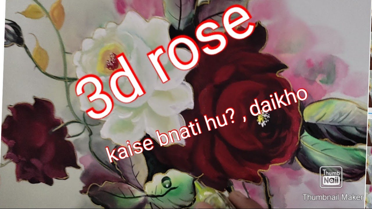 3D rose Kaise banati Hoon Main step by step#viral#art