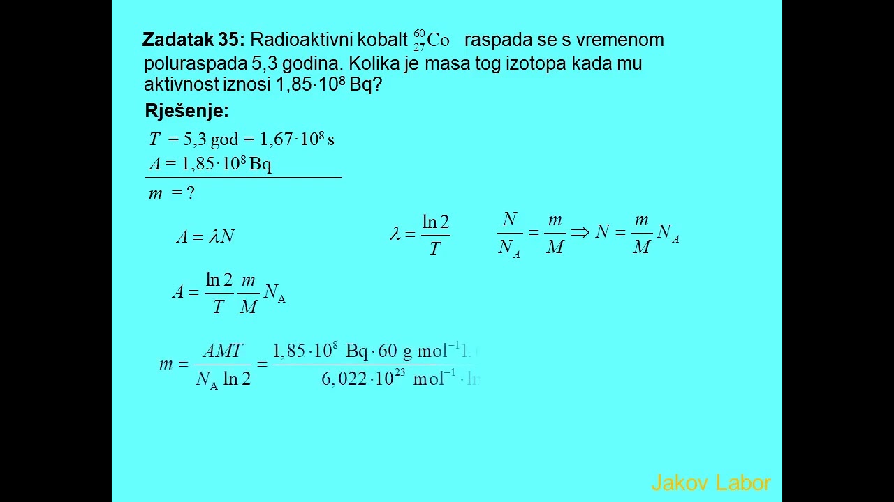 ZAKON RADIOAKTIVNOG RASPADA 2