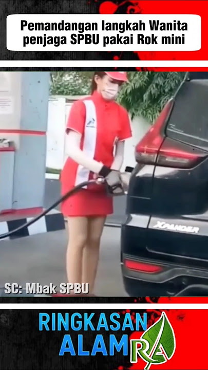 Beautiful gas station attendant wearing a mini skirt #shorts #shortviral