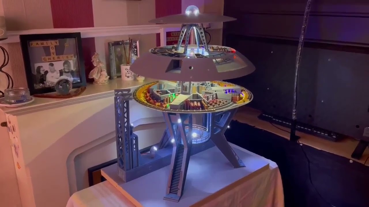 Lost in Space Jupiter 2 3D printed Model kit built and lit