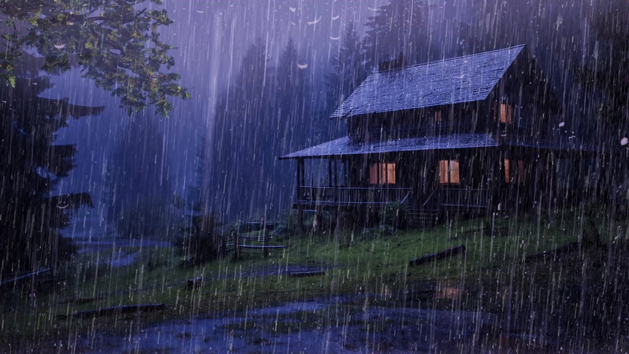 Gentle Night RAIN - Rain Sounds For Sleeping - Relaxing Rainstorm ...