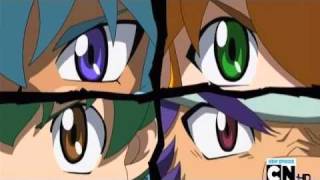 Beyblade Metal Fusion - Benkei vs Kenta vs Hikaru vs Yu